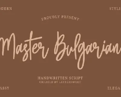 Master Bulgarian font