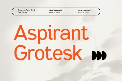 Aspirant Grotesk Family font