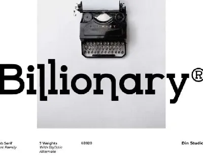 Billionary font