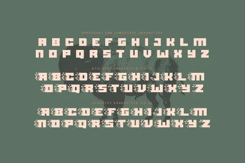 Black bison font