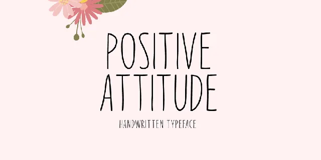 Positive Attitude font