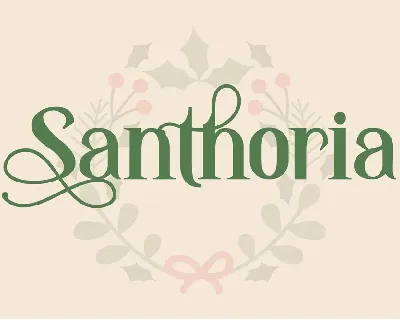 Santhoria Demo font