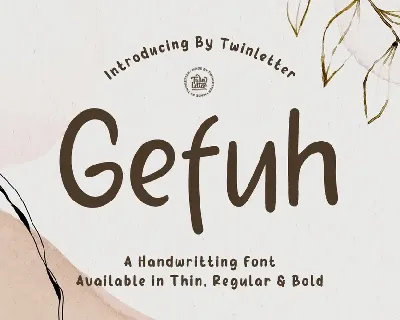 Gefuh Personal Use font