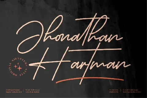 Jhonathan Hartman font