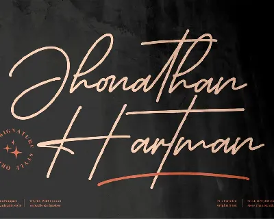 Jhonathan Hartman font