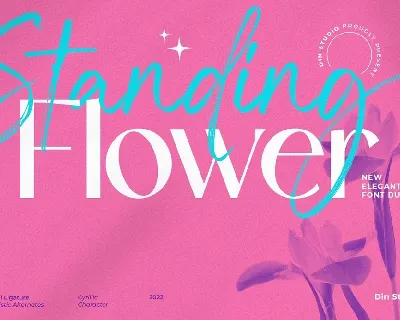 Standing Flower font
