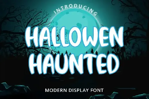 Hallowen Haunted Display font