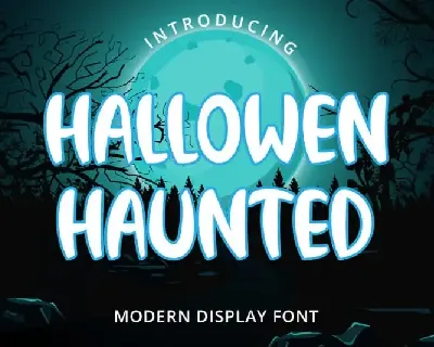 Hallowen Haunted Display font