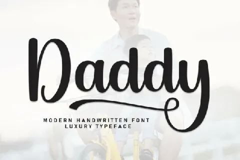 Daddy Script Typeface font