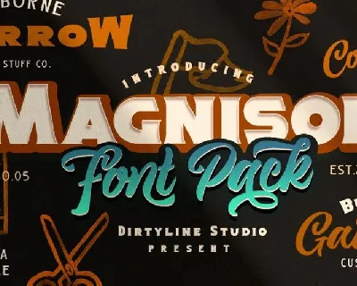 Magnison Script font