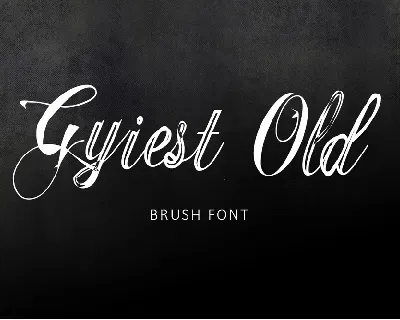 Gyiest Old Brush Free font