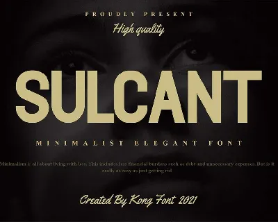 Sulcant font