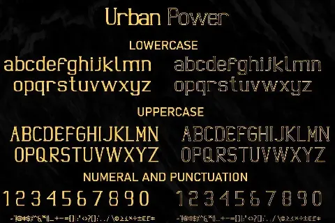 Urban Power Demo font