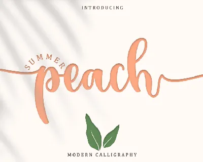 Summer Peach - Personal Use font