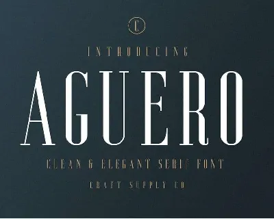 Aguero font