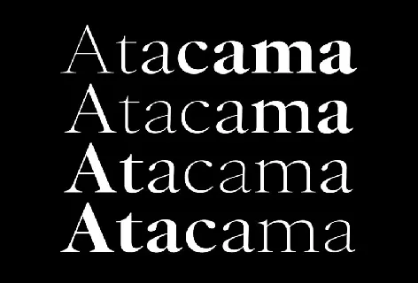 Atacama Family font