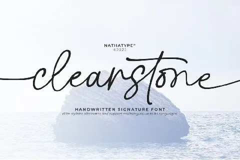 Clearstone font