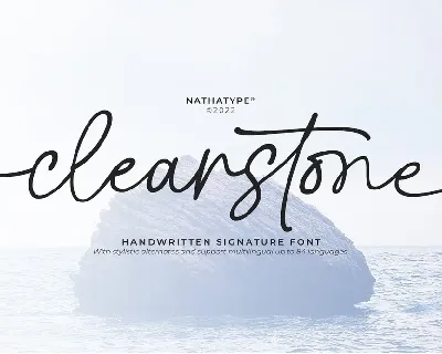 Clearstone font
