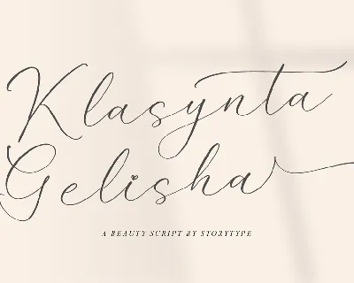 Klasynta Gelisha font