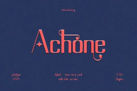 Achone Sans Serif font