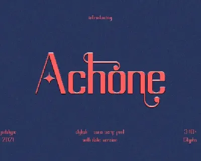 Achone Sans Serif font