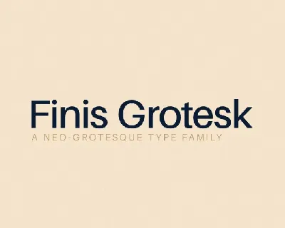 Finis Grotesk Family font