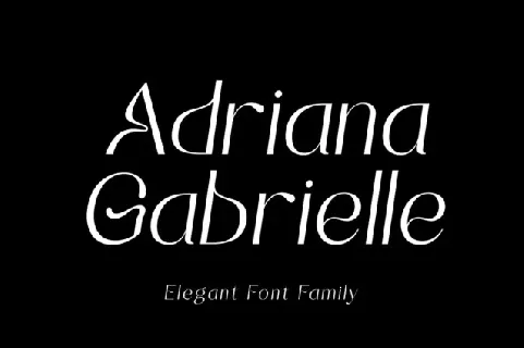 Adrianna Gabrielle font