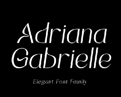 Adrianna Gabrielle font