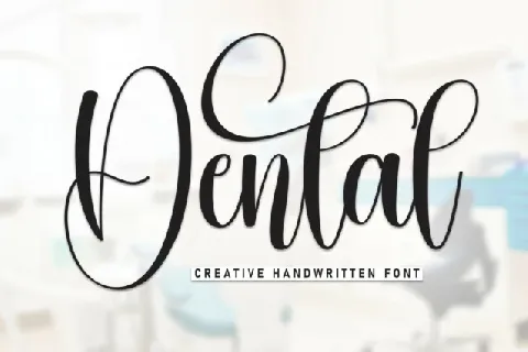 Dental Calligraphy font