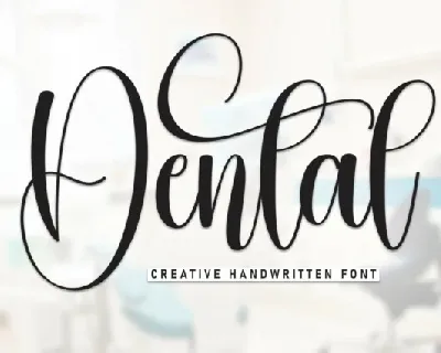 Dental Calligraphy font