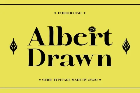 CS Albert Drawn font