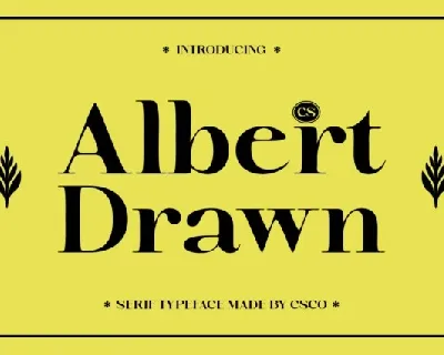 CS Albert Drawn font