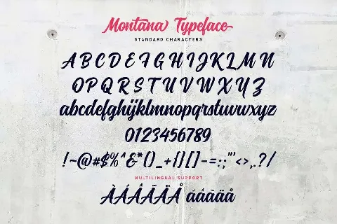 Montana font