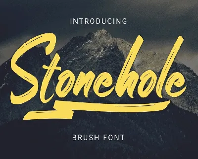 Stonehole font