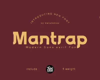 Mantrap Personal Use font