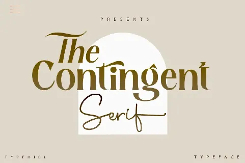 Contingent Serif font