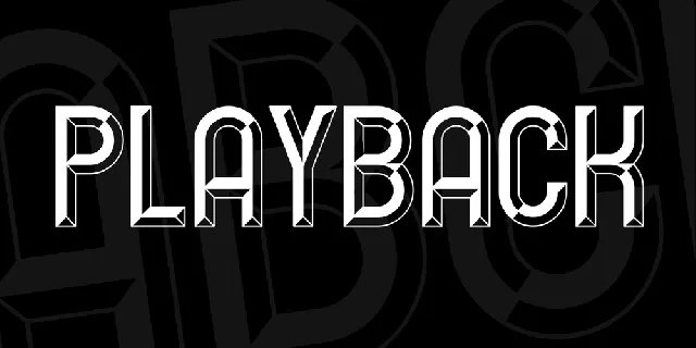 Playback font