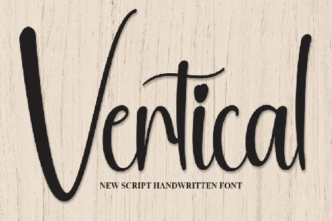 Vertical Script font