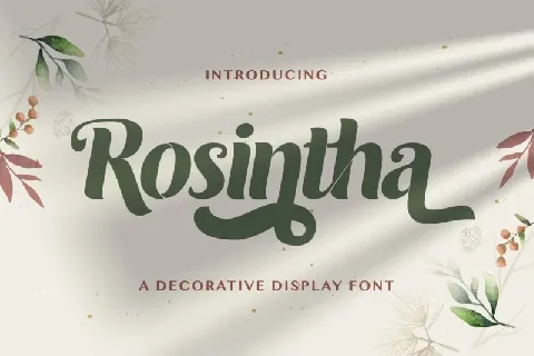 Rosintha font