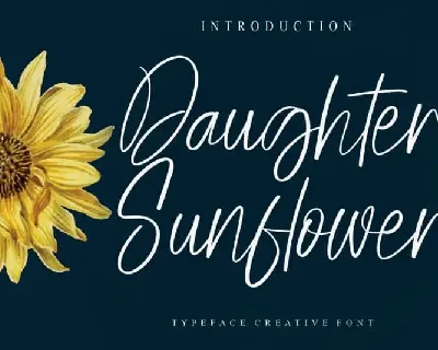 Daughter Sunflower Script font