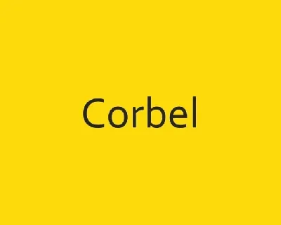 Corbel font