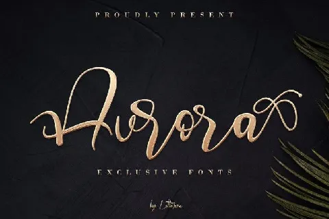 Aurora Calligraphy font