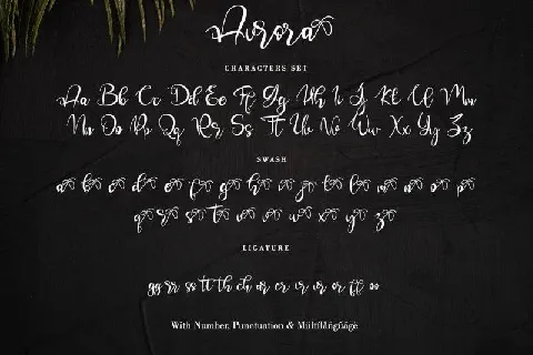 Aurora Calligraphy font