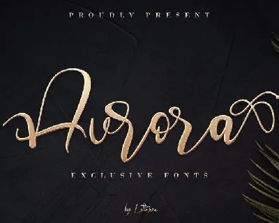 Aurora Calligraphy font