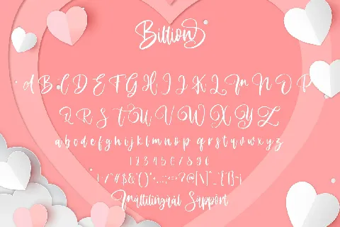 Billion Personal Use Only font