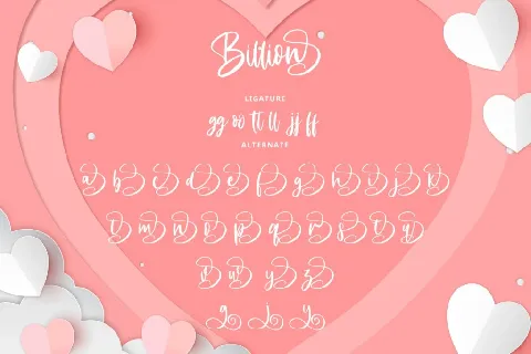 Billion Personal Use Only font