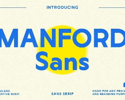 Manford Sans font