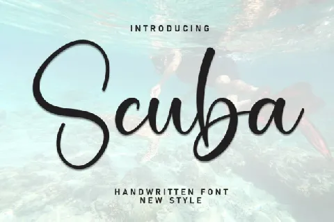 Scuba Script font