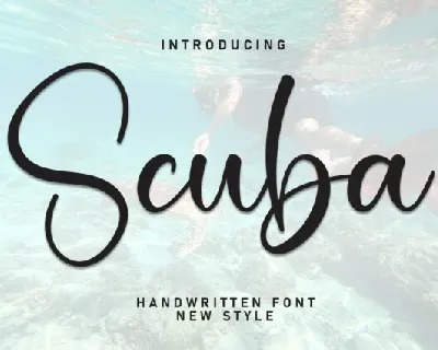 Scuba Script font