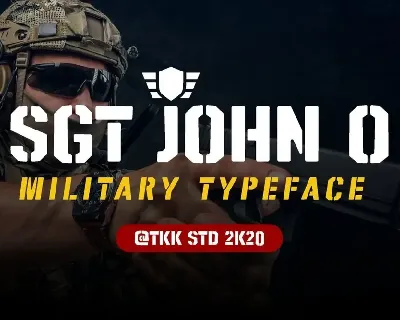 SGT Jhon O font